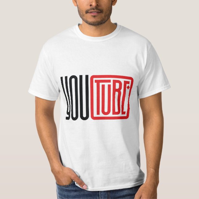 Camiseta YouTube-Inspired Logo Design – Graphic Tee for Cre (Anverso)
