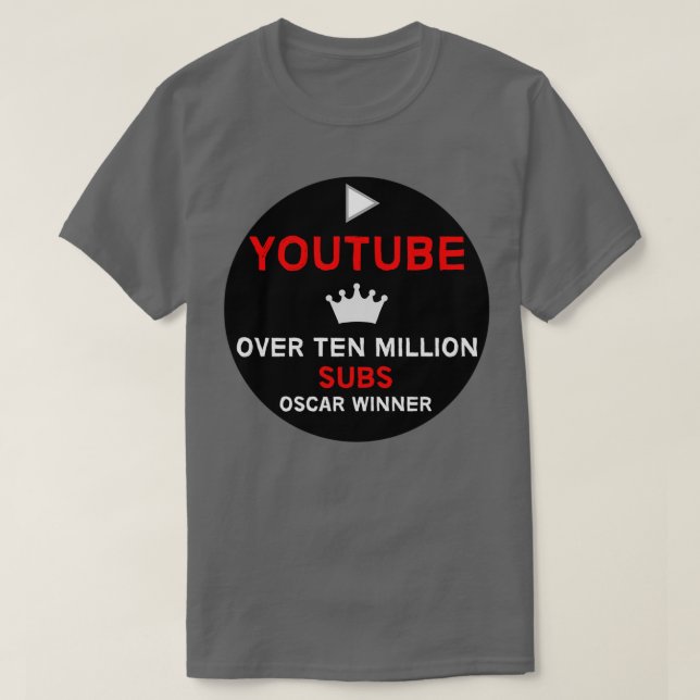 Camiseta YouTuber Milestone Regalos YouTuber Vlogger Silver (Diseño del anverso)
