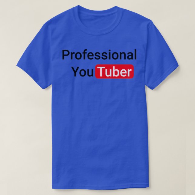 Camiseta Youtuber profesional (Diseño del anverso)