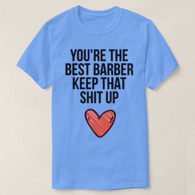Camiseta Youx27re El mejor barbero (Diseño del anverso)