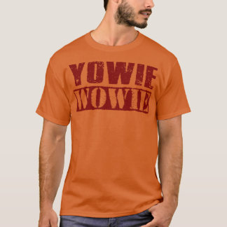 Camiseta Yowie Wowie Vintage Maroon Text