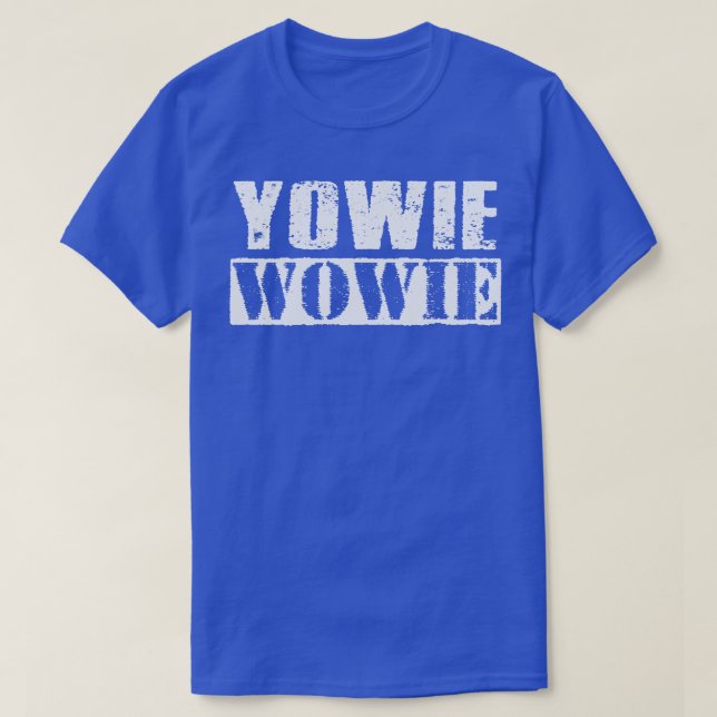 Camiseta Yowie Wowie Vintage White Text (Diseño del anverso)