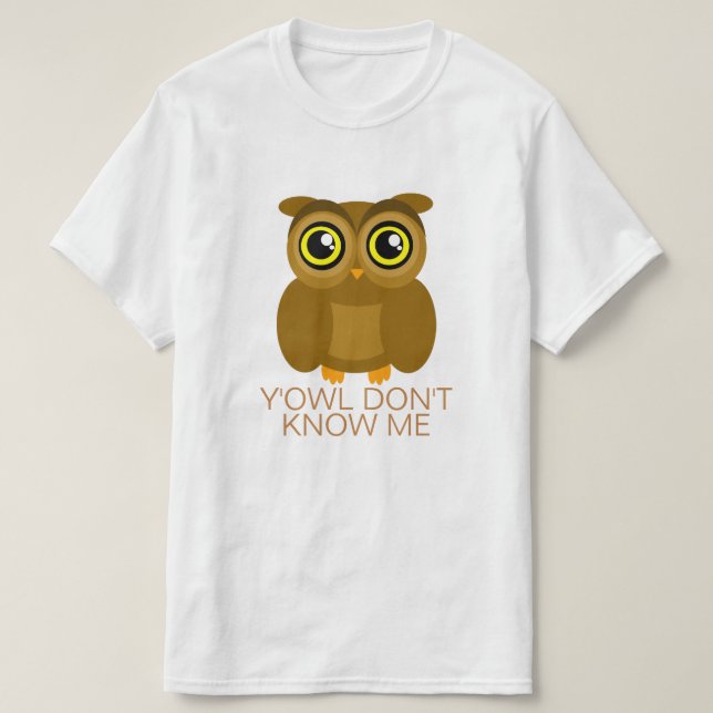 Camiseta Y'Owl no me conoce (Diseño del anverso)