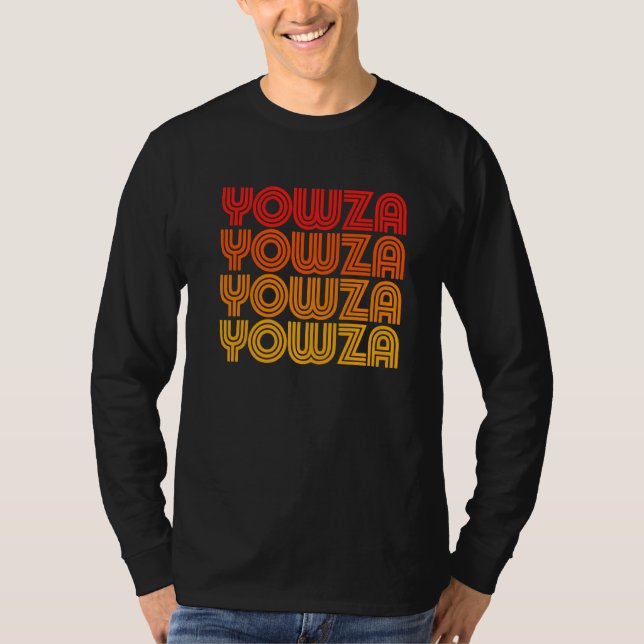 Camiseta Yowza  Weird Goofy Odd Old Retro Repeating Dad Wor (Anverso)
