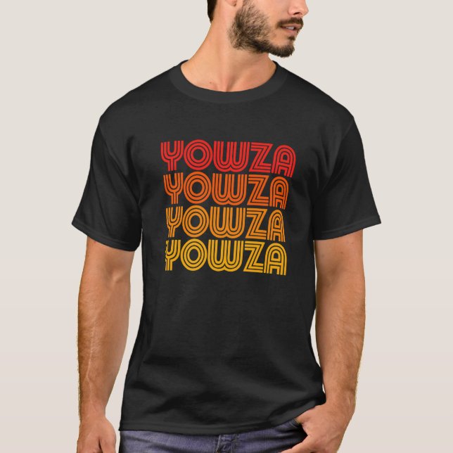 Camiseta Yowza  Weird Goofy Odd Old Retro Repeating Dad Wor (Anverso)