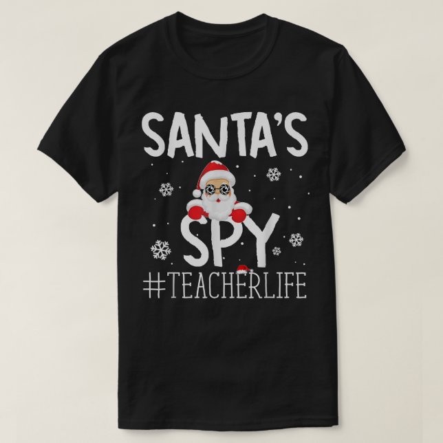 Camiseta ypXb Merry Xmas Santa Spy Maacher Life Navidades P (Diseño del anverso)