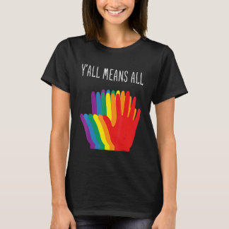 Camiseta Yu2019all Significa All Rainbow Hearts Flag Lgbt P