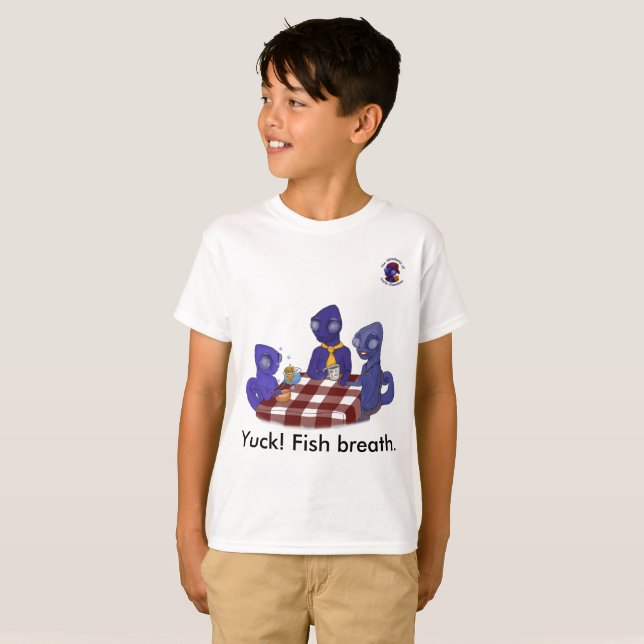 Camiseta ¡Yuck! Respiración de los pescados (Anverso completo)