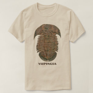 Camiseta Yuepingia Fósil Trilobite