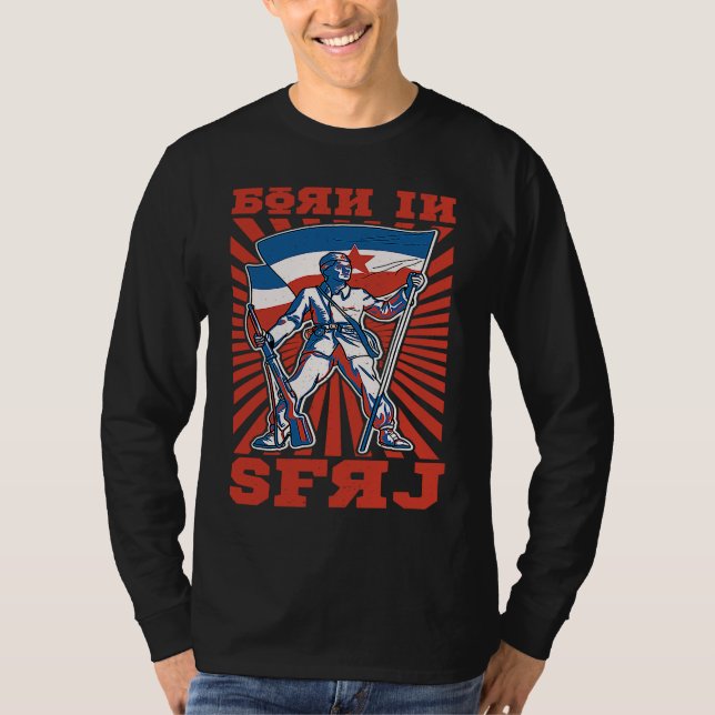 Camiseta Yugoslavija Jugo Jebiga Tito Balkan SFRY Yugoslavi (Anverso)