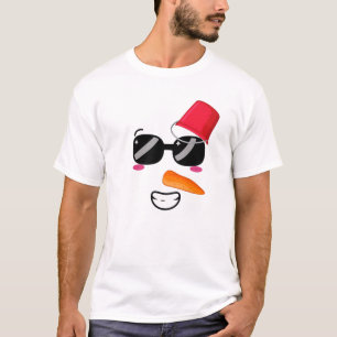 Camiseta Yukidaruma Snowman Enfrenta Con La Zanahoria I Kaw