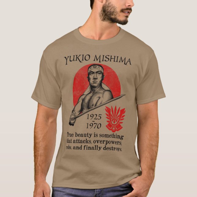 Camiseta Yukio Mishima Double friends vintage (Anverso)