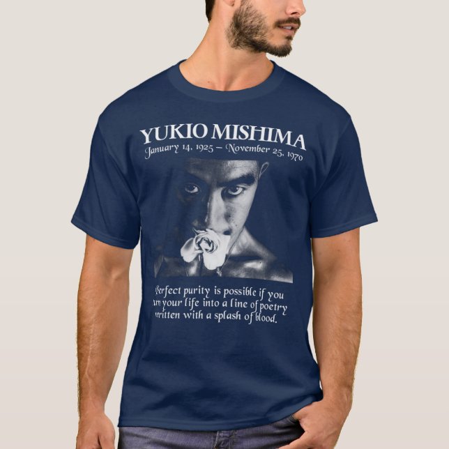 Camiseta Yukio Mishima vintage girl (Anverso)