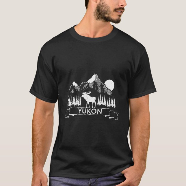 Camiseta Yukon Canada Mountain Moose Yukon Canada (Anverso)