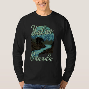 Camiseta Yukon Canadá Naturaleza Oso Montañas Ropa Para Hom
