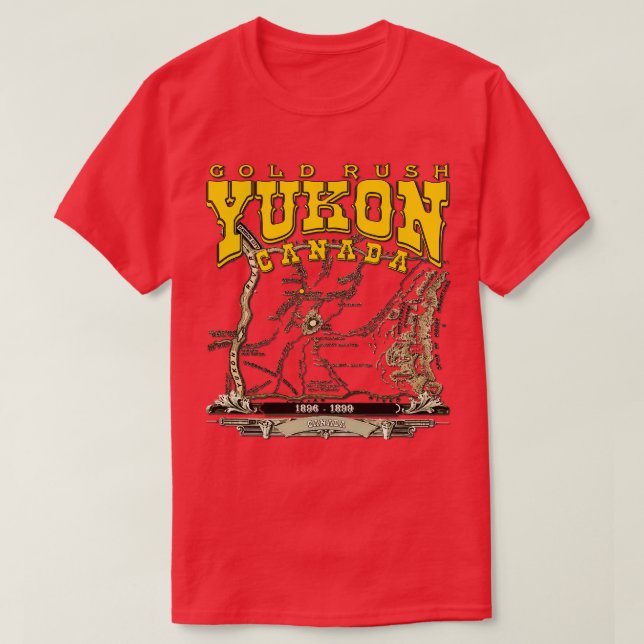 Camiseta Yukón con fiebre del oro (Diseño del anverso)