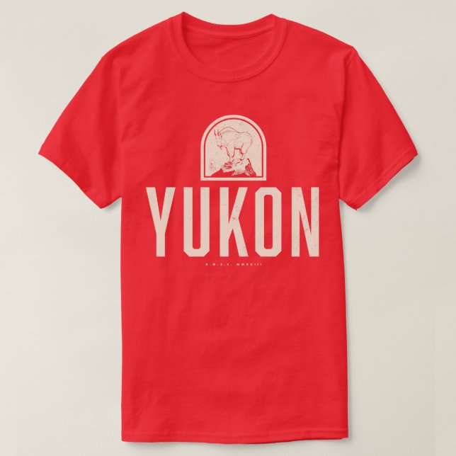 Camiseta Yukon Mountain Goat Tan (Diseño del anverso)