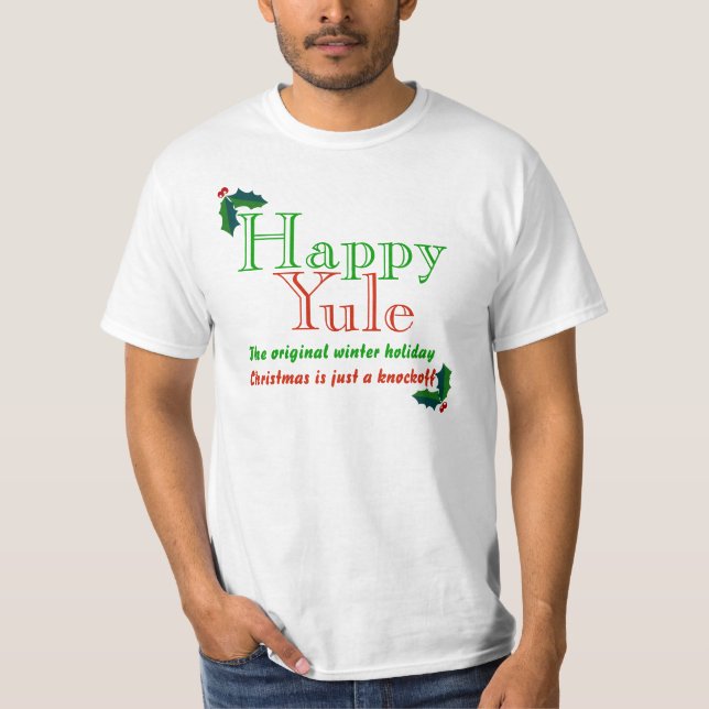 Camiseta Yule feliz (Anverso)