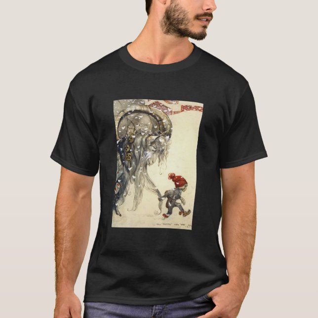 Camiseta Yule Goat - Clásico de los Navidades de John Bauer (Anverso)