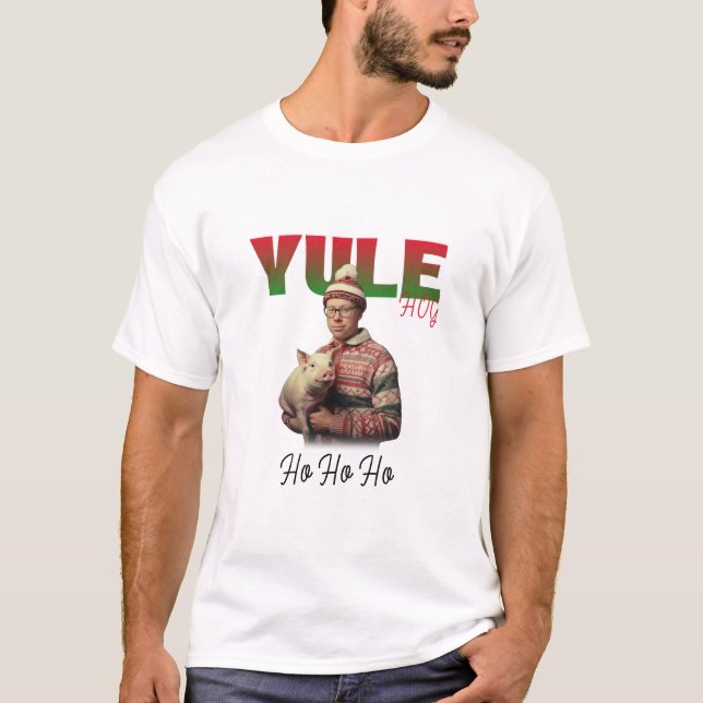 Camiseta Yule Hog Arkansas Razorback Navidades feos (Anverso)