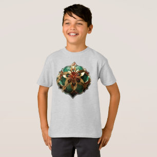 Camiseta Yuletide Opulence: Hilos de oro de Navidades