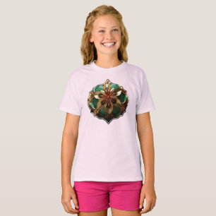 Camiseta Yuletide Opulence: Hilos de oro de Navidades