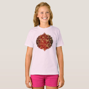 Camiseta Yuletide Opulence: Hilos de oro de Navidades