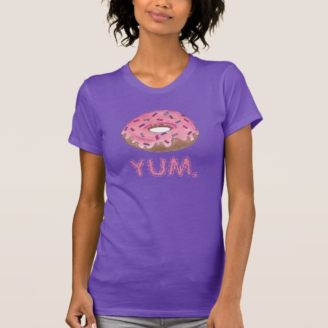 Camiseta YUM Pato de roscas de donut roscado de rosquilla (Anverso)