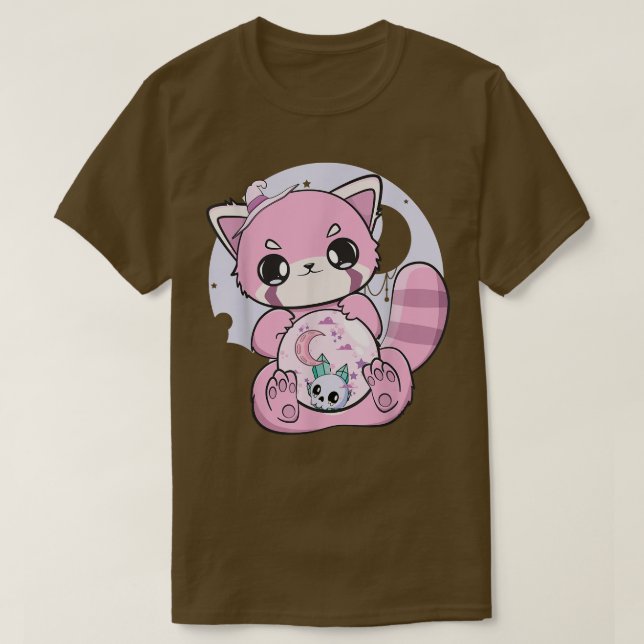 Camiseta Yume Kawaii Red Panda Glass Sphere Fairy Kei Haraj (Diseño del anverso)