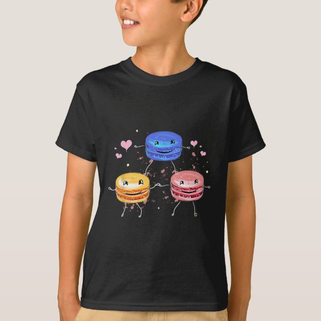 Camiseta Yummy Cute Cheerleading Macaroon Gift  (Anverso)