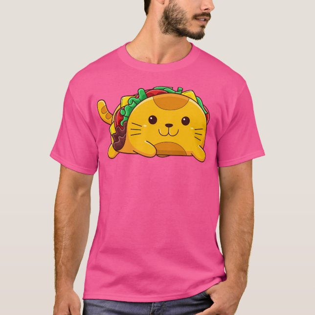 Camiseta Yummy Kawaii Cat Taco (Anverso)