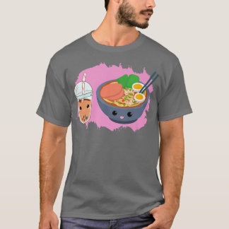 Camiseta Yummy Tshirt Ramen Noodles Bowl Y Boba Bubble Te