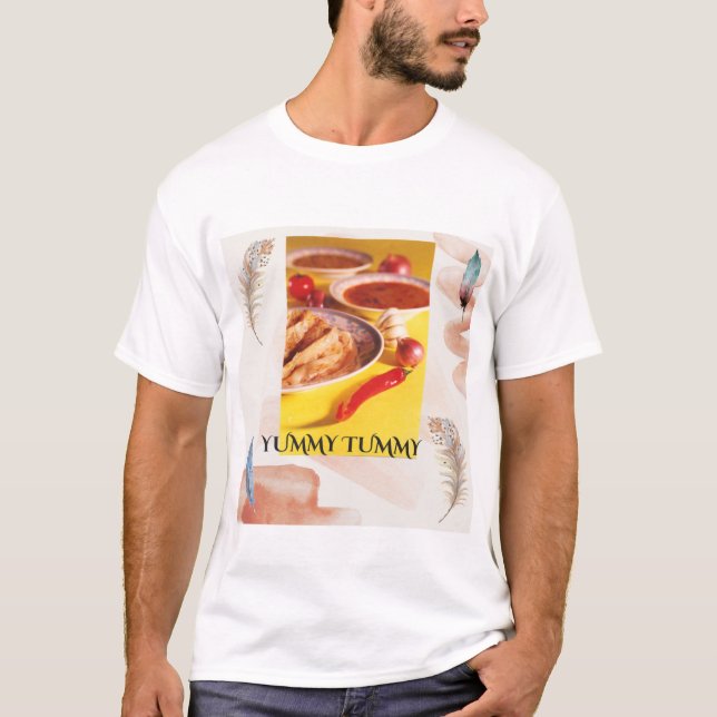 Camiseta Yummy Tummy Roti Prata (Anverso)