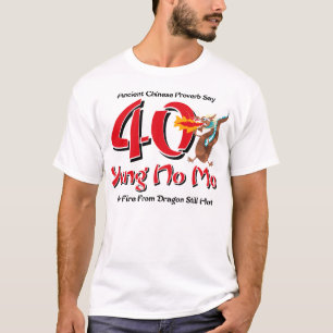 Camiseta Yung ningún 40.o cumpleaños del MES