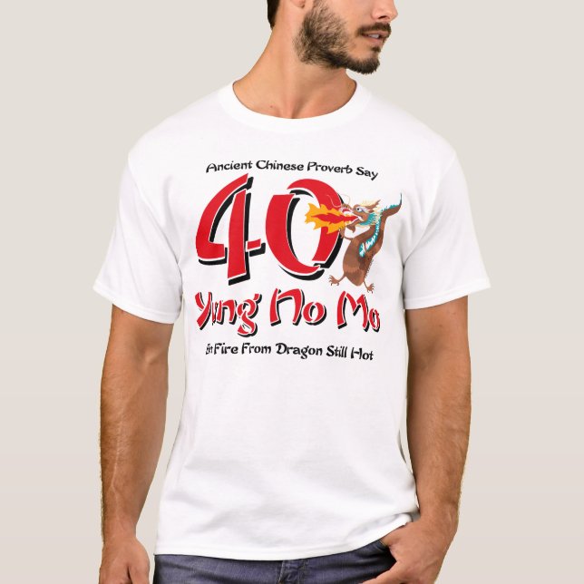 Camiseta Yung ningún 40.o cumpleaños del MES (Anverso)