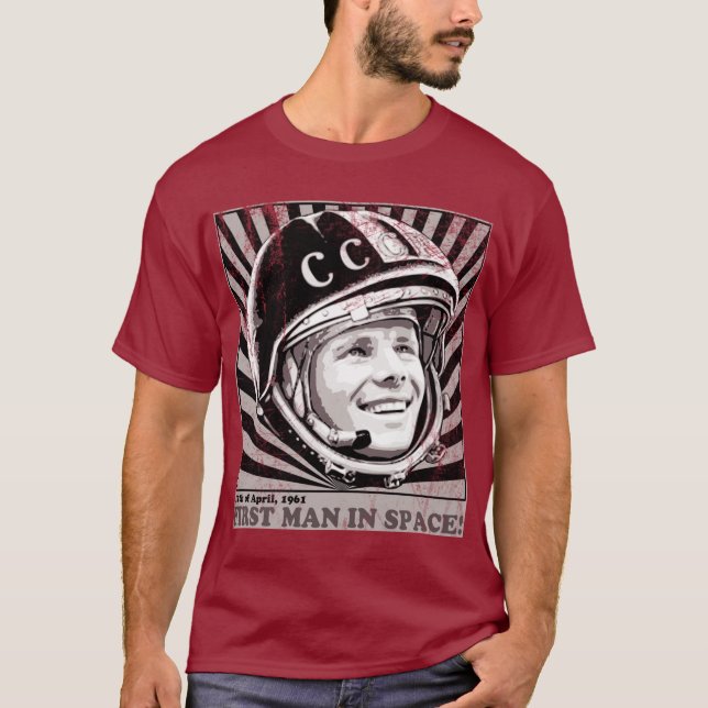 Camiseta Yuri Gagarin ЮрийГагарин (Anverso)