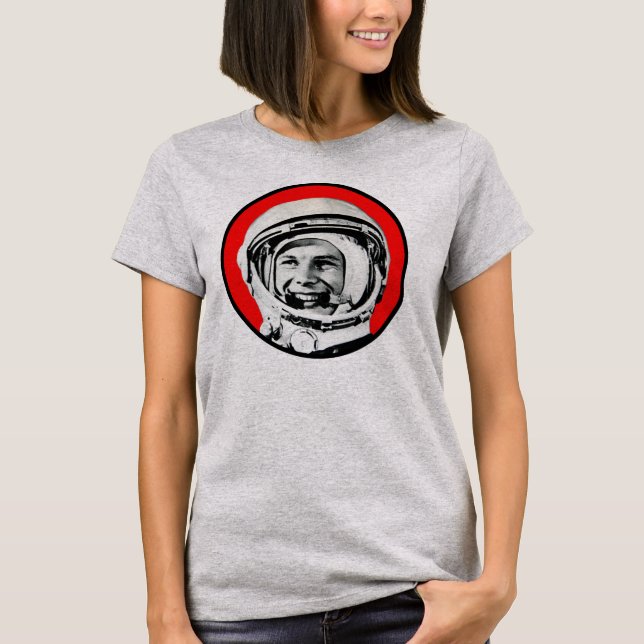 Camiseta Yuri Gagarin - Héroe y cosmonauta soviéticos (Anverso)