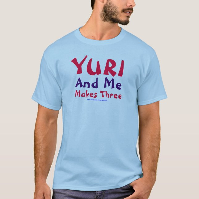 Camiseta Yuri y yo hace tres (Anverso)