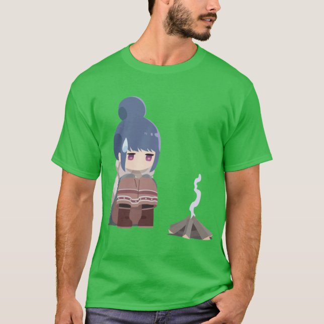 Camiseta Yuru Camp Fogata Rin (Anverso)