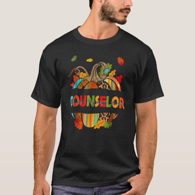 Camiseta Yyna Leopard Fall Autumn Consejero de Acción de Gr (Anverso)