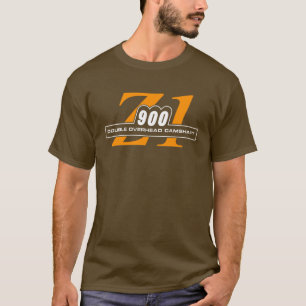Camiseta Z1 legendario 900 Rootbeer y naranja