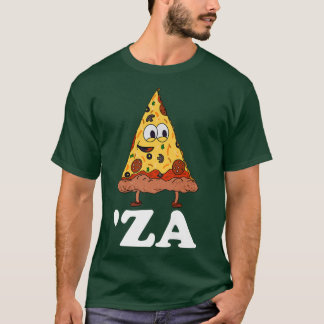 Camiseta Za Pizza jerga Za Graciosa rebanada de Pizza Abbre