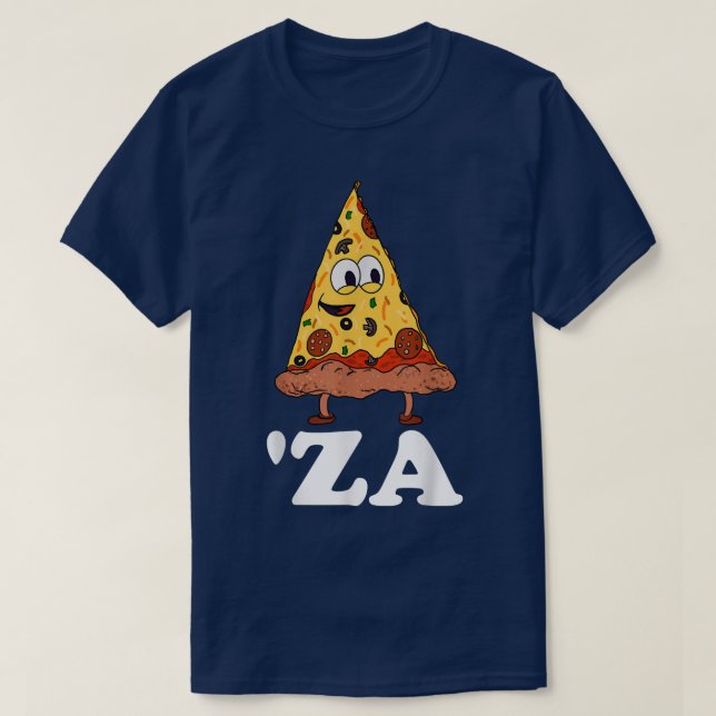 Camiseta Za Pizza Slang za Funny Slice De Pizza Abbreviati (Diseño del anverso)