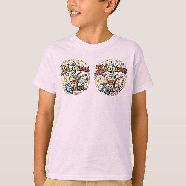 Camiseta Zabaglione Fanático – Dulce Devoción Servida Fresc (Anverso)