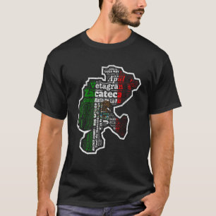 Camiseta Zacatecas México Mapa Bandera Estado Mexicano T Sh