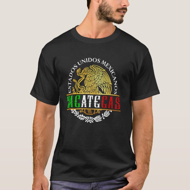 Camiseta Zacatecas Mexico Souvenirs Mexican Pride Mexicans  (Anverso)