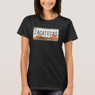 Camiseta Zacatecas Placa de Licencia del Estado de México