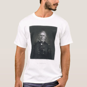 Camiseta Zachary Taylor, grabado después de un daguerrotip