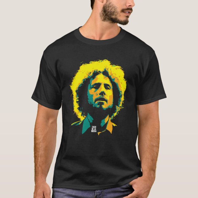 Camiseta Zack de la Rocha. Zacharias Manuel de la Rocha. (Anverso)