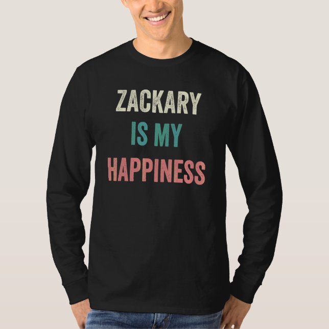 Camiseta Zackary Es Mi Felicidad (Anverso)